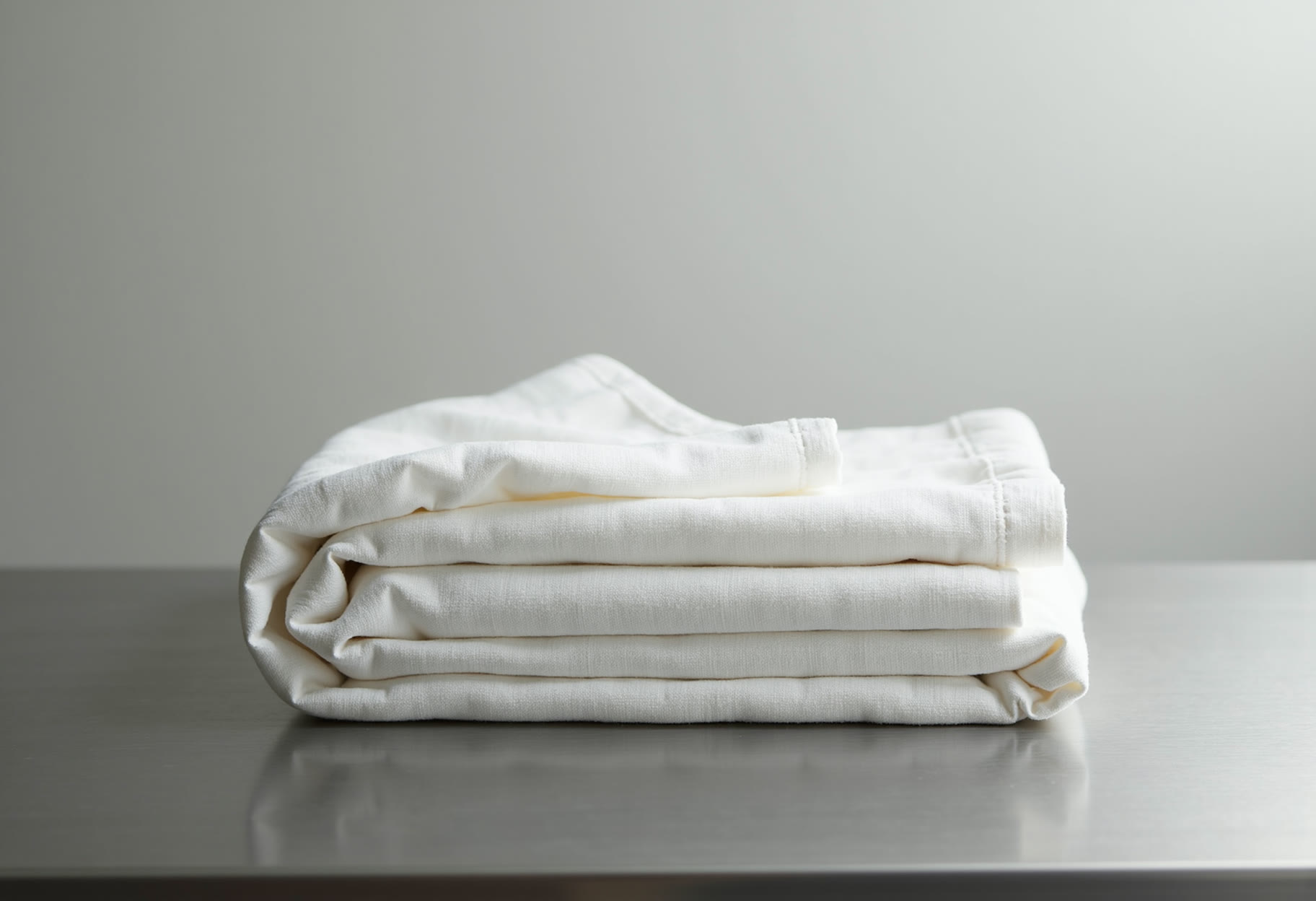 Pressed napkins in delivery bins